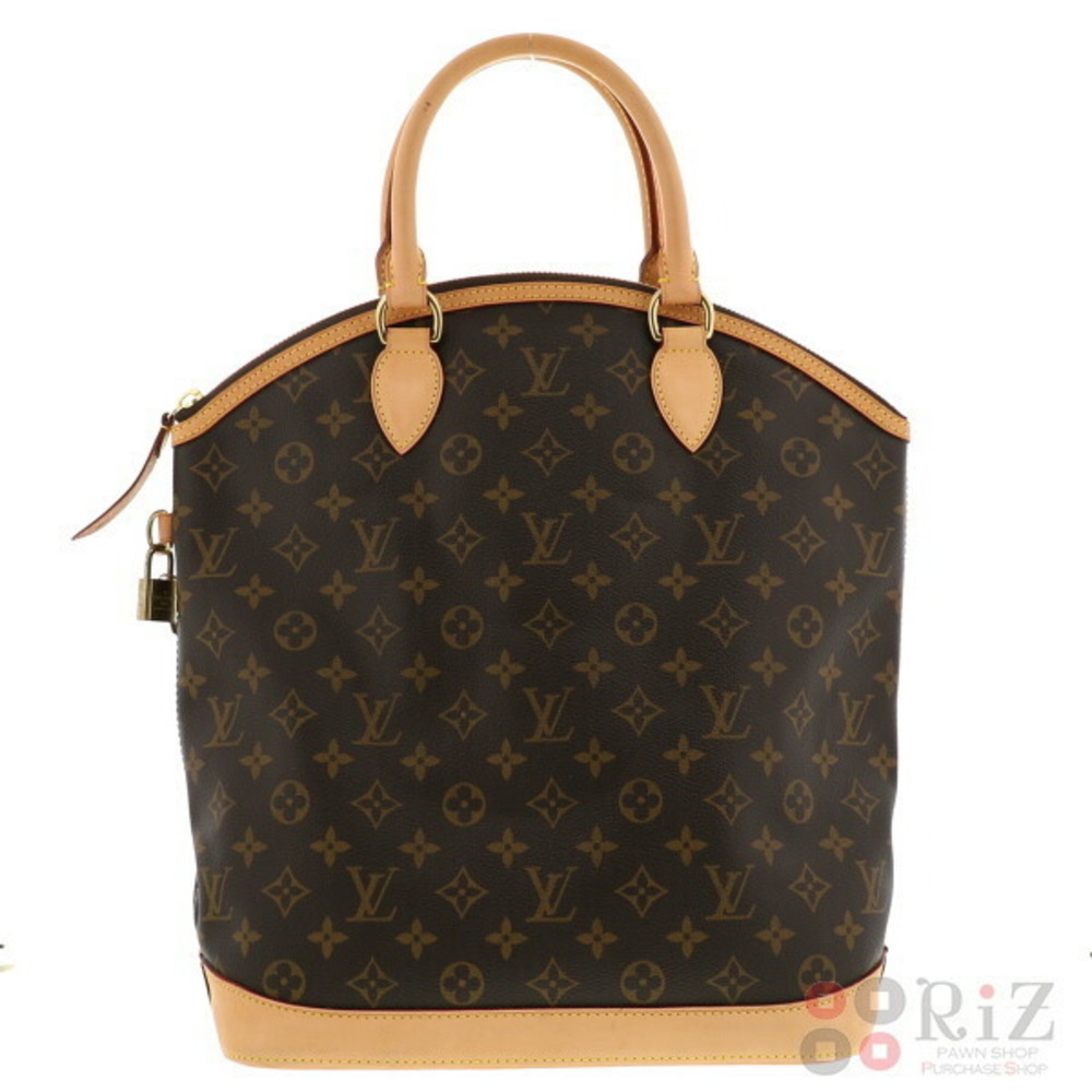 LOUIS VUITTON Lock It Vertical Bag Handbag Monogram Brown B